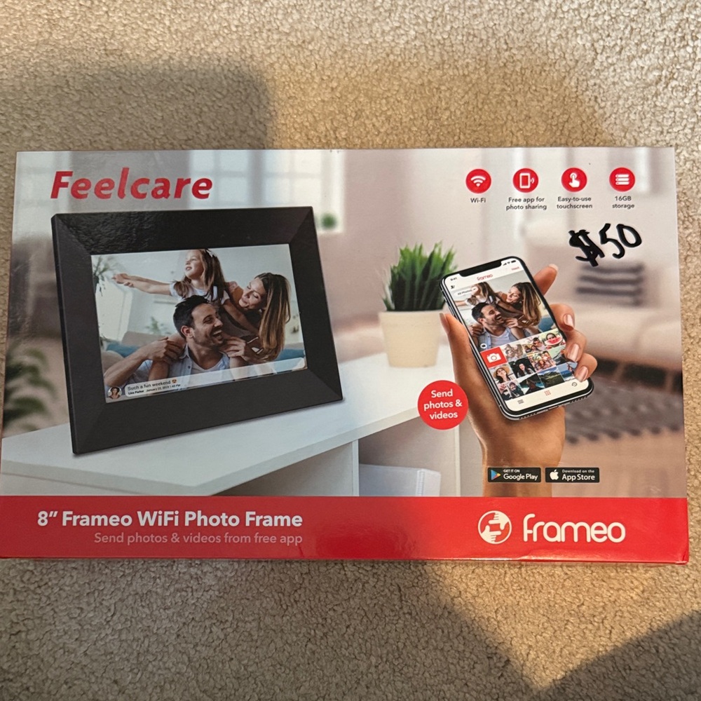 Feelcare 8" Frameo WiFi Photo Frame